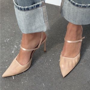 Zara heeled mesh shoes 6